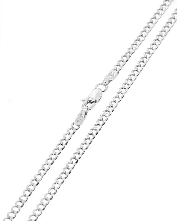 Αλυσίδα λαιμού λευκόχρυση Κ14 σε μήκος 56,5 cm