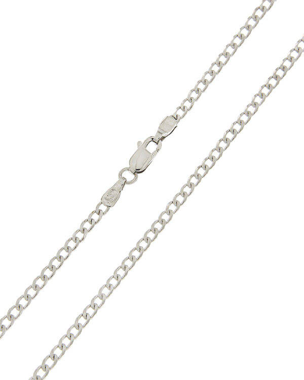Αλυσίδα λευκόχρυση Κ18 σε μήκος 55 cm