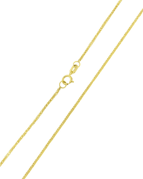 Χρυσή αλυσίδα Κ9 σε μήκος 45 cm