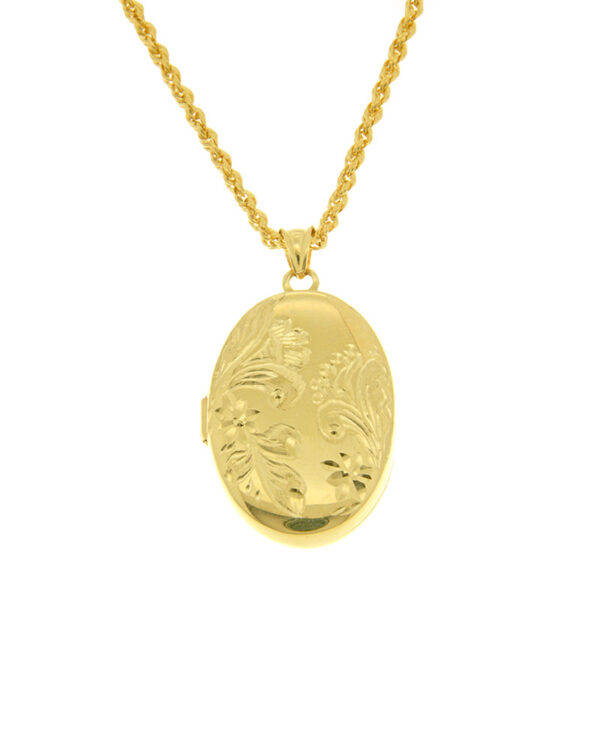 Μενταγιόν locket φυλαχτό χρυσό Κ14. Δεν περιλαμβάνει αλυσίδα.