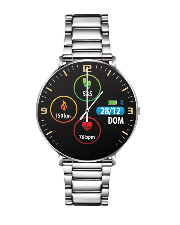 Ρολόι Smartwatch Techmade Kosmos TM-KOSMOS-METSB Maglia Grande Silver