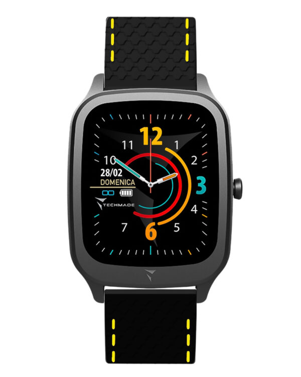 Ρολόι Smartwatch Techmade Vision Black Yellow TM-VISIONS-BKSY Black