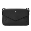 Montblanc Sartorial Double μαύρη δερμάτινη Τσάντα Bag Black 198111