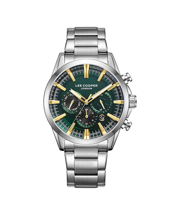 Ρολόι Ανδρικό LEE COOPER Dual Time Silver Metallic Bracelet LC08305.370
