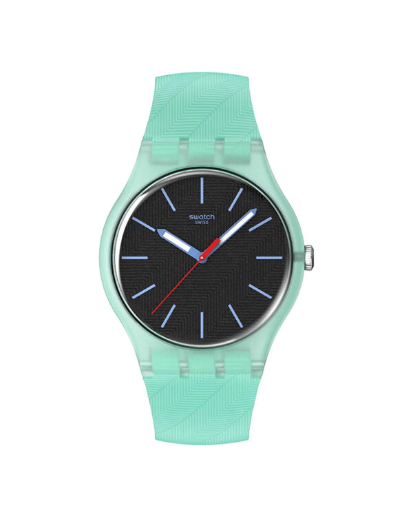 Ρολόι SWATCH Essentials Hint Of Mint Turquoise Silicone Strap SO29L103