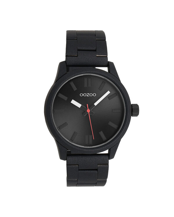 Ρολόι Unisex OOZOO Timepieces Black Stainless Steel Bracelet C11619