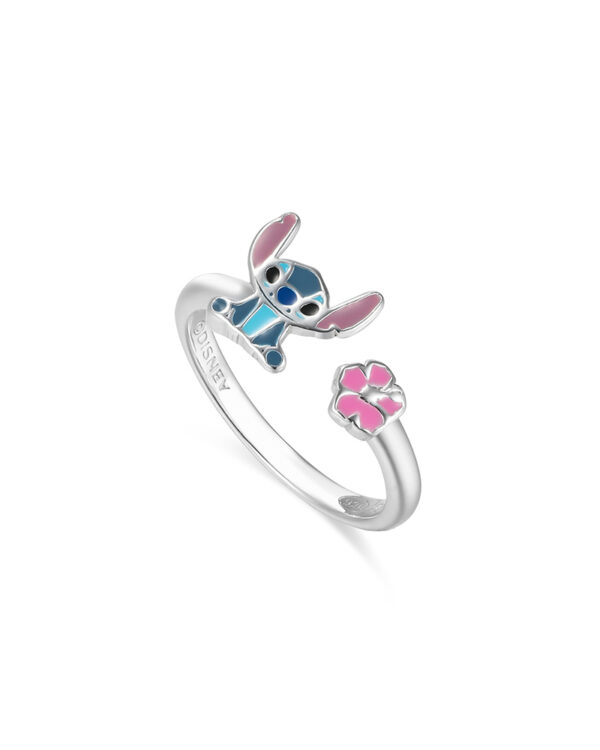 Δαχτυλίδι Disney Stitch από ασήμι 925 με σμάλτο