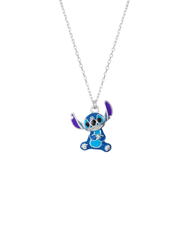 Κολιέ Disney Stitch από ασήμι 925 με σμάλτο