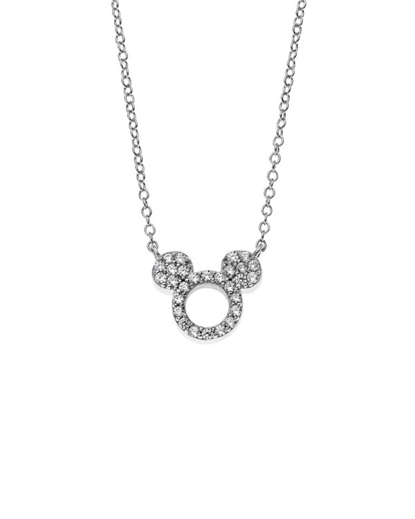 Κολιέ Disney Mickey Mouse από ασήμι 925 με Ζιργκόν