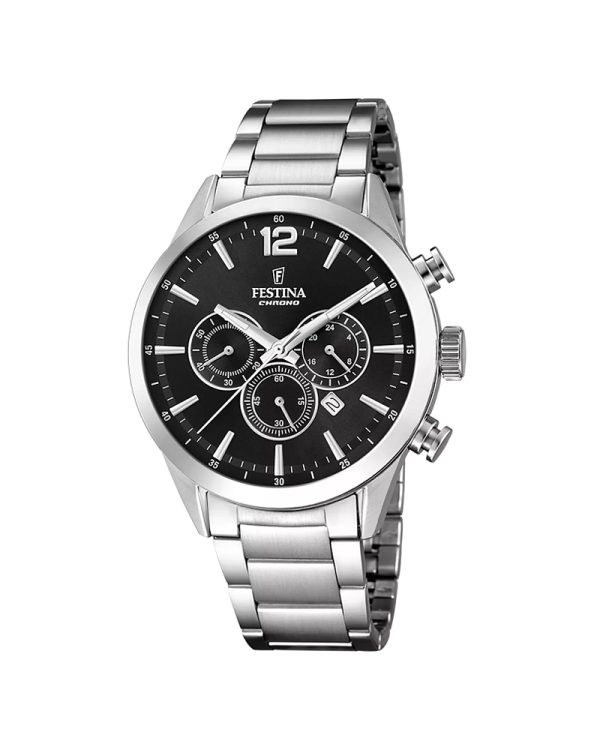 Ρολόι FESTINA Ανδρικό Timeless Chronograph Stainless Steel 43mm F20343/8