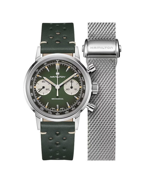 Ρολόι HAMILTON American Classic Intra-matic Mechanical Chronograph Gift Set 40mm H38429861